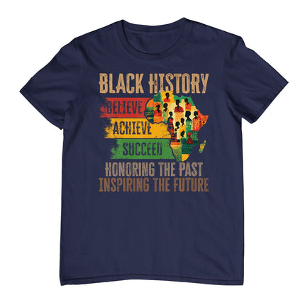 Honoring Past Inspiring Future Black History Month Women Men T-Shirt