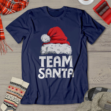 Team Santa Christmas Squad Family Matching Pajamas Boys Men T-Shirt