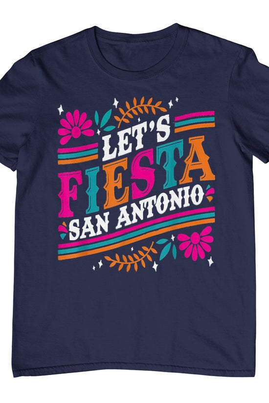 Lets Fiesta San Antonio Retro Fiesta Cinco De Mayo Mexican T-Shirt