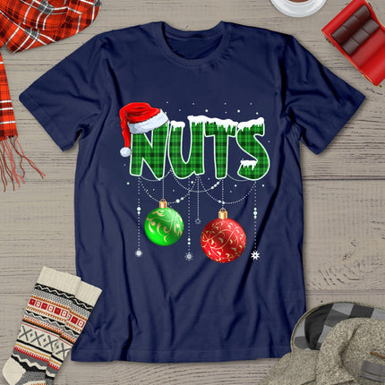 Chestnuts Matching Family Funny Chest Nuts Christmas Couples T-Shirt
