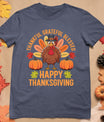 Thankful Grateful Blessed Turkey Women Happy Thanksgiving T-Shirt