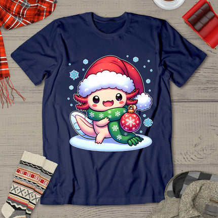 Santa Axolotl Funny Cute Xmas Funny Christmas T-Shirt