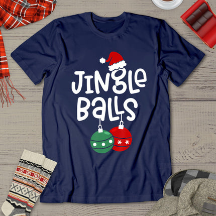 Jingle Balls Tinsel Tits Funny Matching Couple Chestnuts T-Shirt