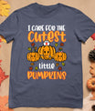 Pumpkins Nurse Halloween Scrub Top Fall Thanksgiving Women T-Shirt