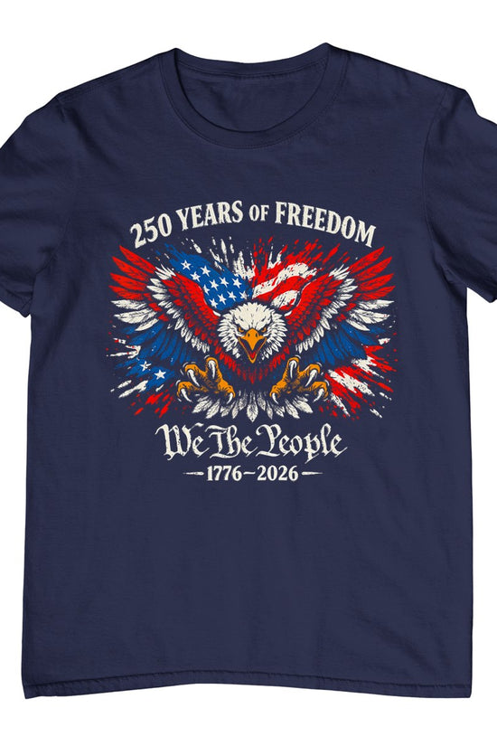 1776-2026 250th Anniversary Usa 250 Years Of Freedom Eagle T-Shirt