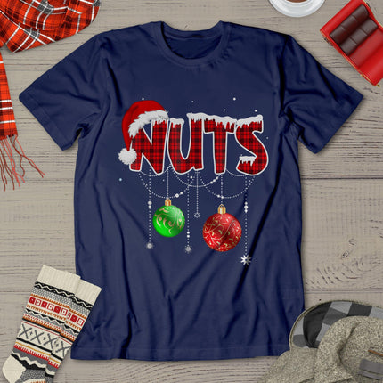 Chest Nuts Funny Matching Chestnuts Christmas Couples Nuts T-Shirt