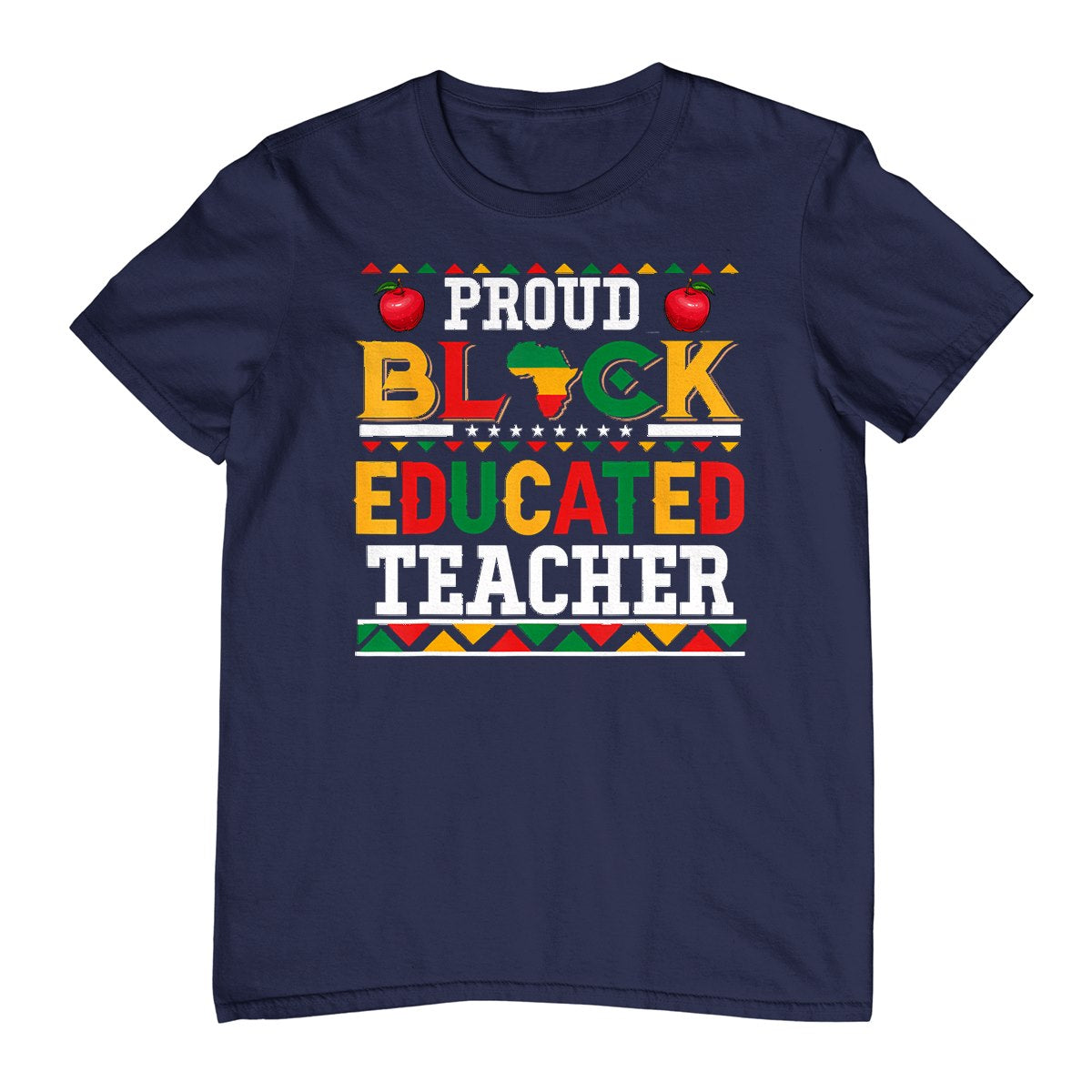 Proud Black Educated Teacher Costume Juneteenth Job Team T-Shirt