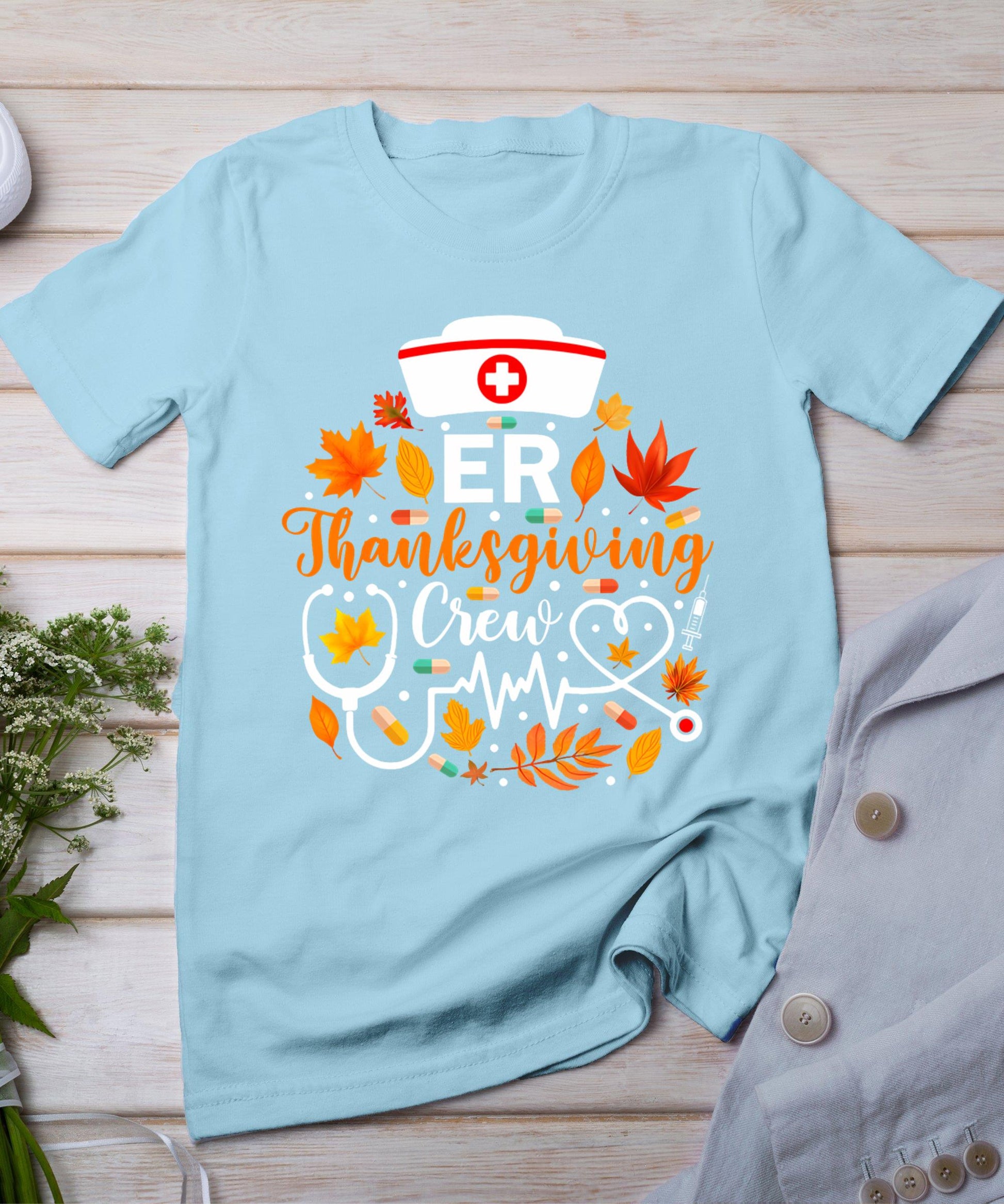 Er Thanksgiving Nurse Crew Thanksgiving Emergency Nurse T-Shirt