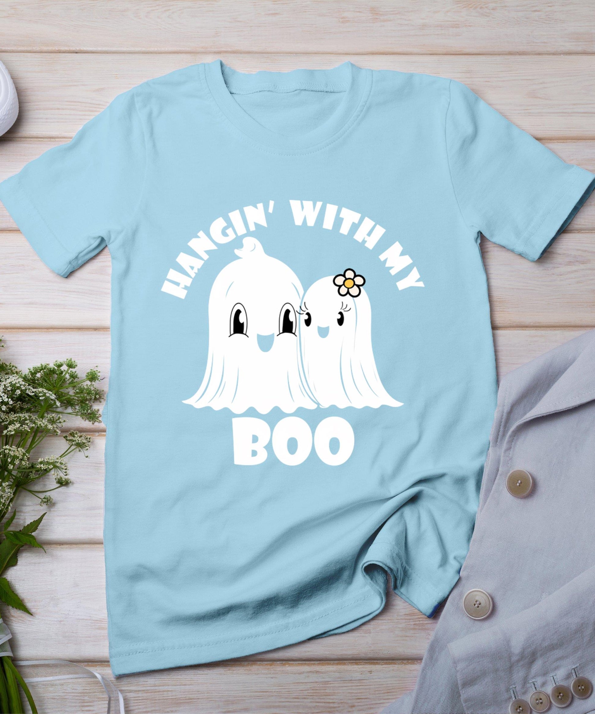 Hangin' With My Boo Couples Halloween Adult Costume His Her T-Shirt