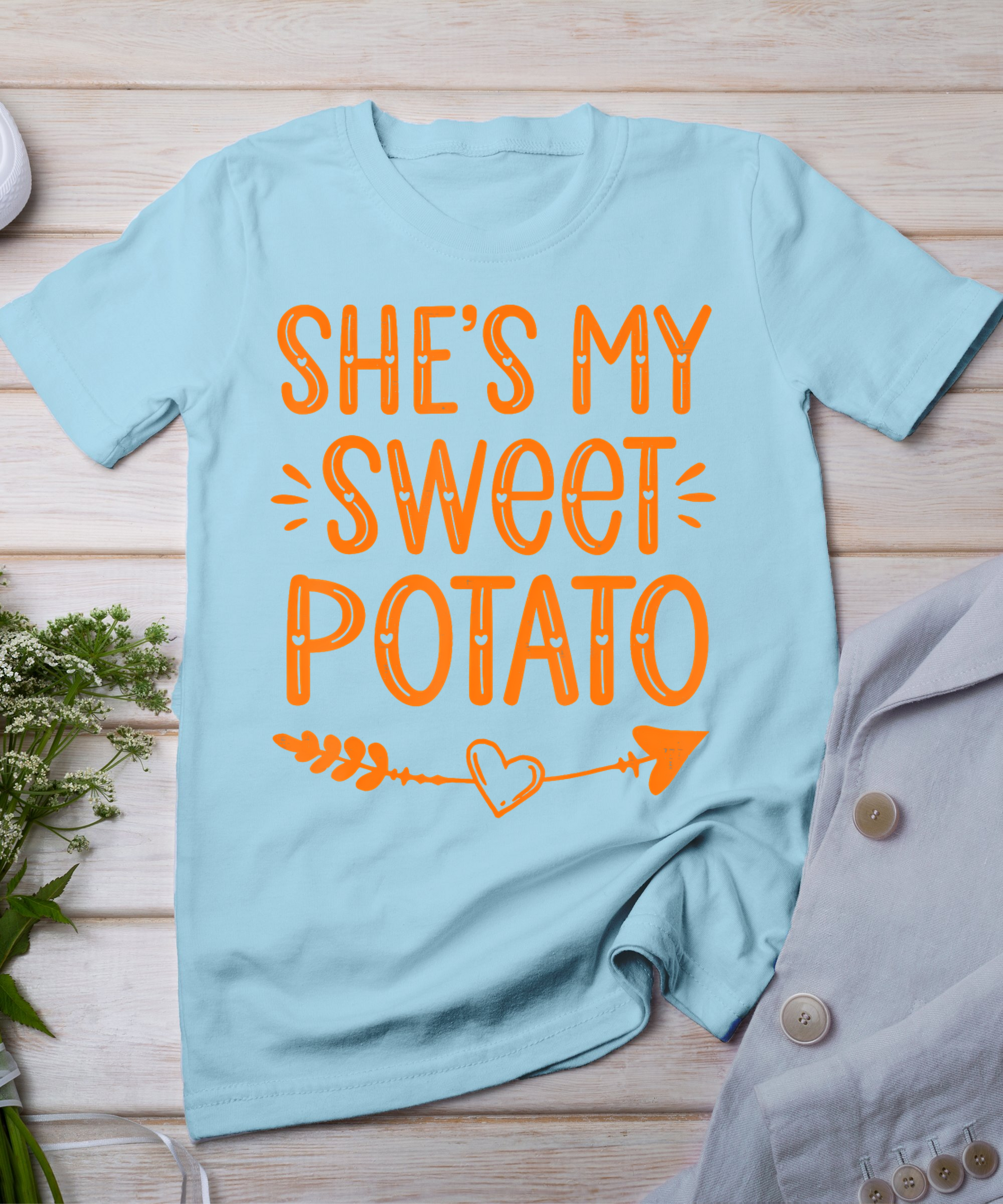 Thanksgiving Matching Couples She's My Sweet Potato I Yam T-Shirt