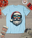 Santa Face Retro Sunglasses Christmas Xmas Men Women Kids T-Shirt