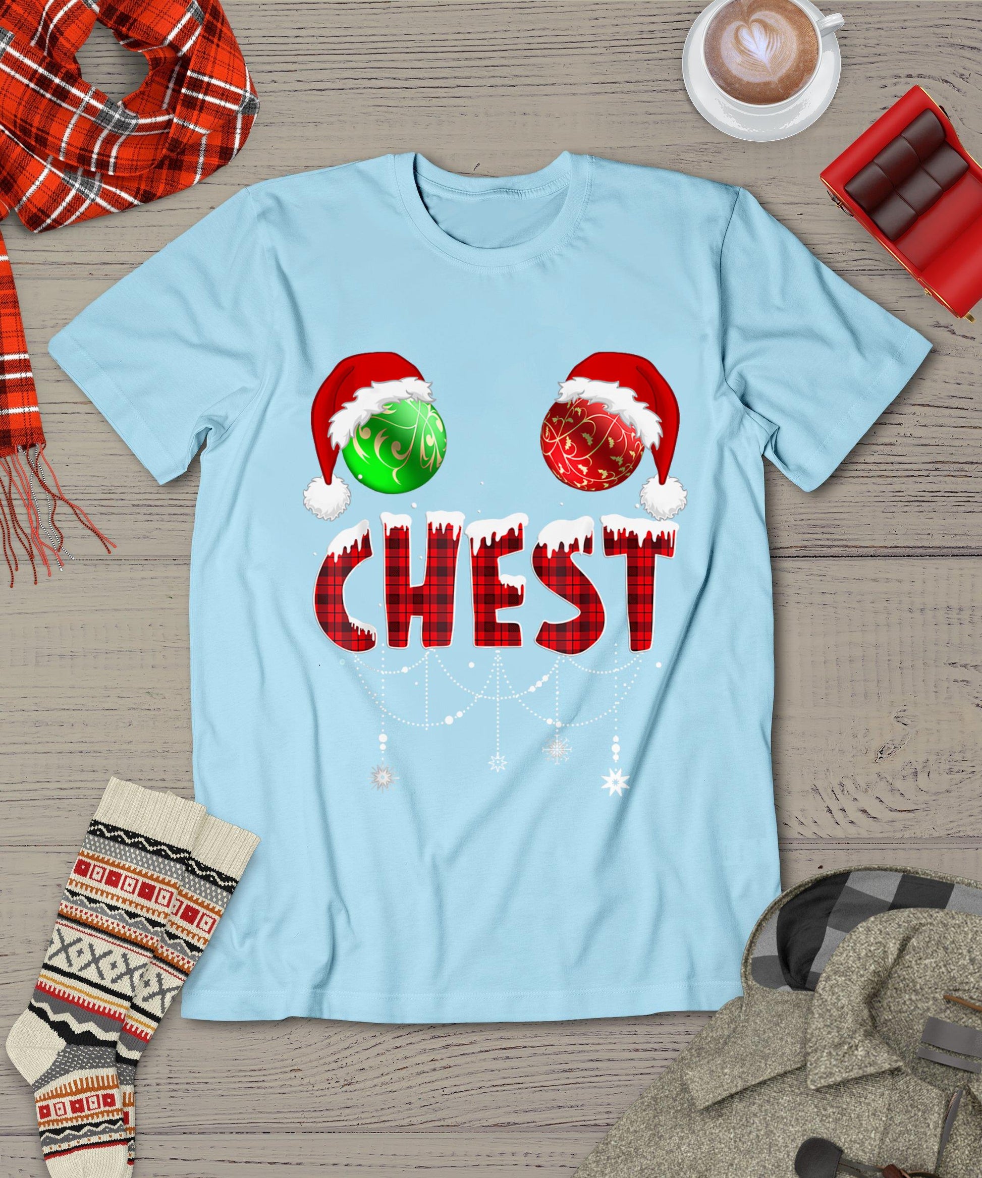 Chest Nuts Christmas Shirt Funny Matching Couple Chestnuts T-Shirt