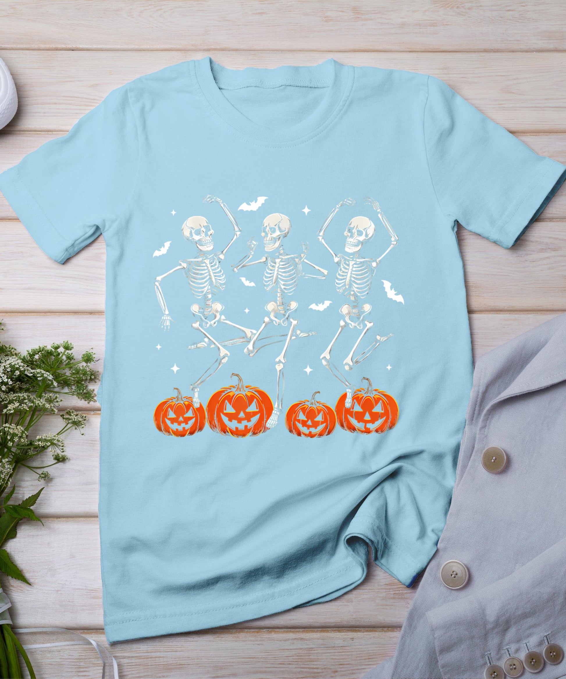 Halloween Skeleton Shirt For Men Boys Kids Dancing Skeleton T-Shirt