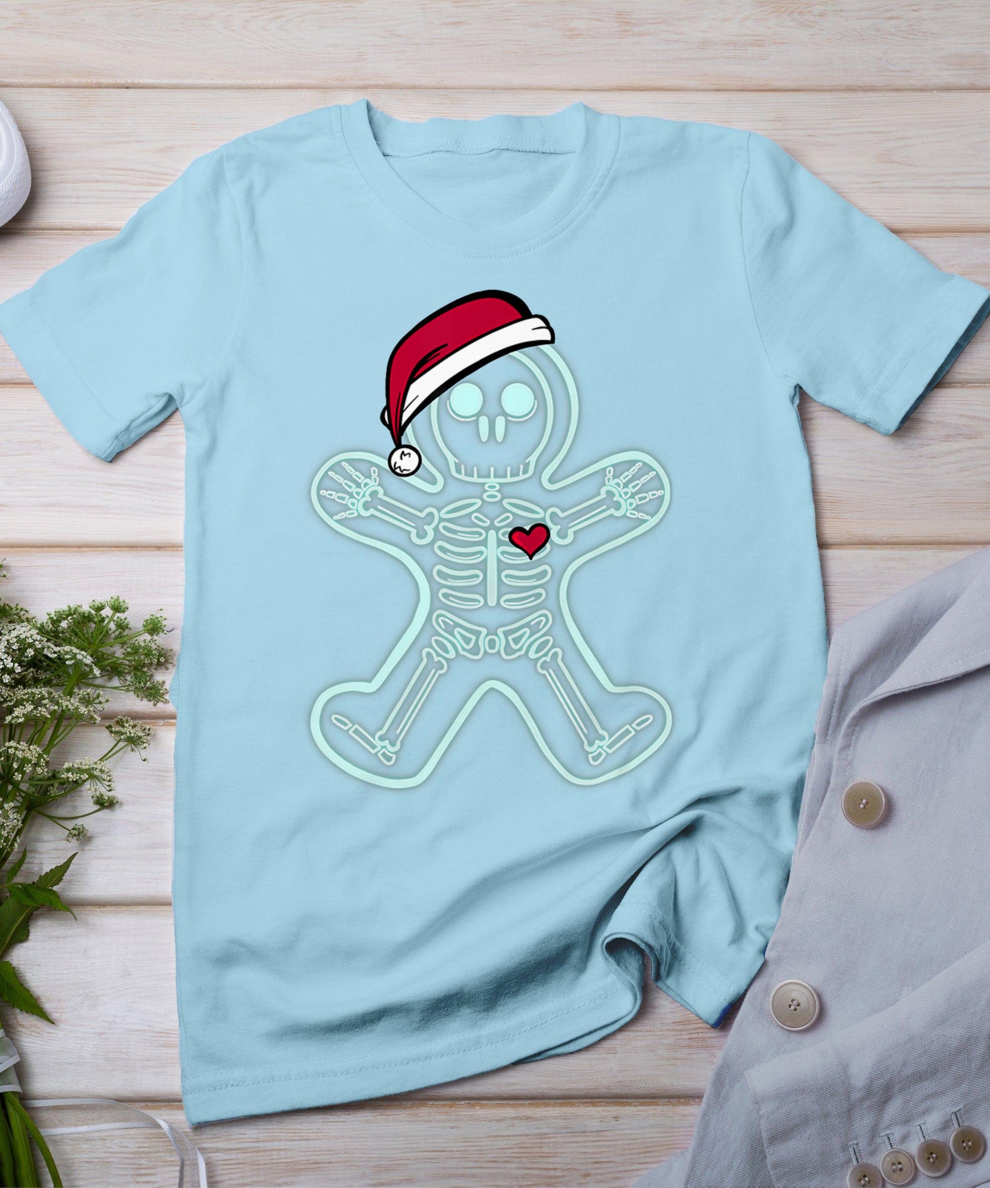 X-Ray Gingerbread Man Skeleton Christmas Nurse Xray Tech T-Shirt