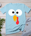 Thanksgiving Turkey Face Matching Family Costume Cute Kids T-Shirt