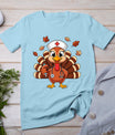 Thanksgiving Nurse Turkey Rn Icu Er Nicu Nurse Crew Women T-Shirt