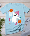 Funny Halloween Ghost Dunking Basketball Costume Boys Kids T-Shirt