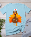 Thanksgiving Scrub Tops Women Turkey Nurse Holiday Nursing T-Shirt