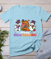 Halloween Thanksgiving Christmas Happy Hallothanksmas Kids T-Shirt