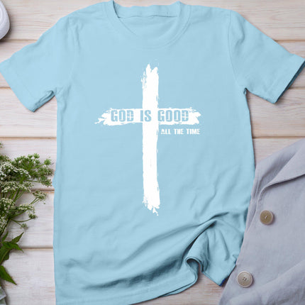 God Is Good Cross Funny Christian Shirt For Men Women T-Shirt