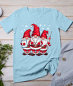 Cute Nursing Christmas Gnomes Xmas Medical Scrub Top Nurse T-Shirt