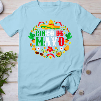 Cinco De Mayo Lets Fiesta Squad 5 De Mayo Mexican Men Women T-Shirt