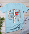 Skeleton Rib Cage Heart Xray Halloween Easy Costume T-Shirt