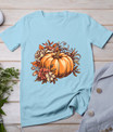 Fall Shirt Women Vintage Pumpkin Autumn Graphic Thanksgiving T-Shirt