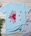 Blessed By God - Loved By Jesus Pink Sunflower T-Shirt