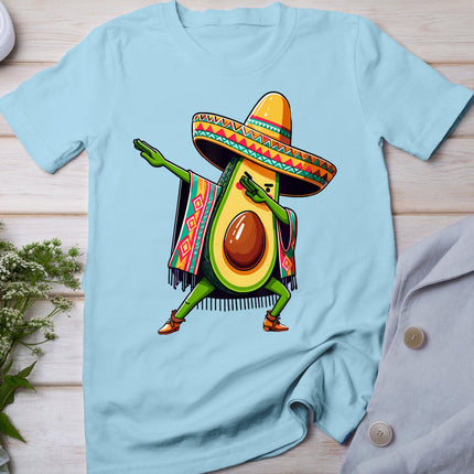Dabbing Avocado Mexican Poncho Cinco De Mayo T-Shirt