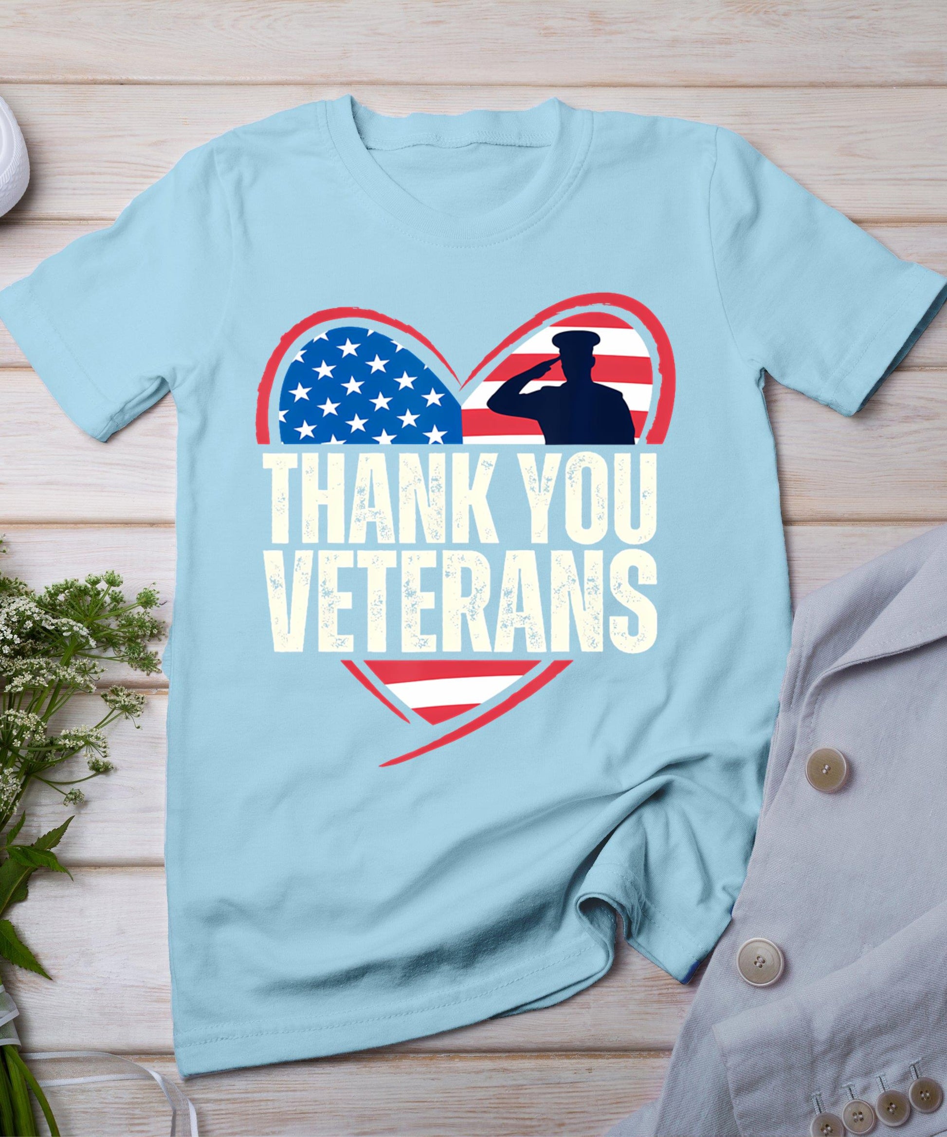 Thank You Veterans Day Memorial Day Partiotic Military Usa T-Shirt