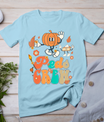 Peds Crew Pumpkin Thanksgiving Fall Pediatric Nurse Retro T-Shirt