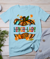 Leopard Pumpkin Fall Autumn Thanksgiving Lunch Lady Women T-Shirt