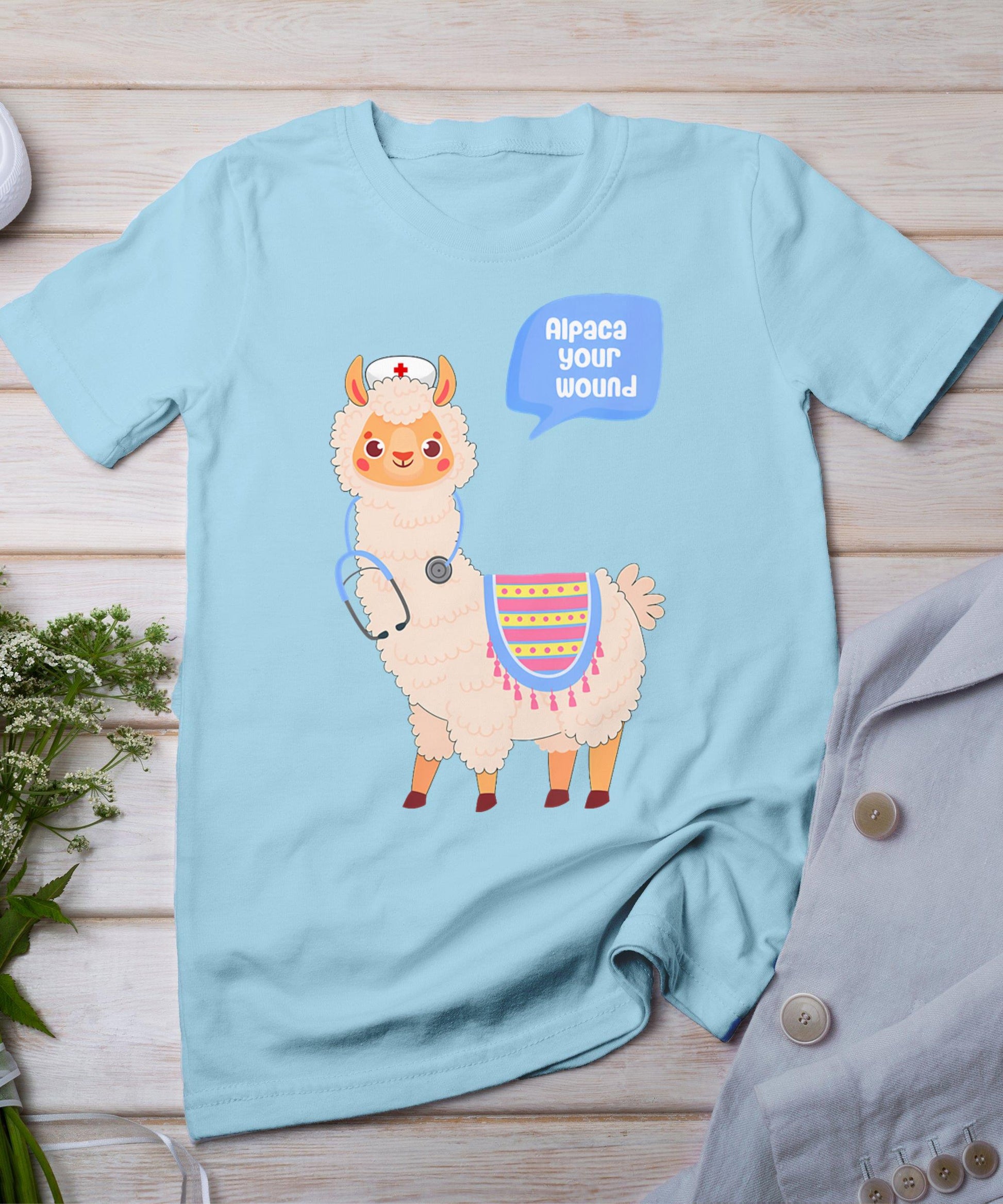 Alpaca Your Wound Cute Llama Wound Care Nurse Gift T-Shirt