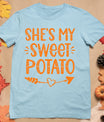 Thanksgiving Matching Couples She's My Sweet Potato I Yam T-Shirt