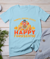 Thankful Grateful Blessed Happy Thanksgiving Turkey Women T-Shirt