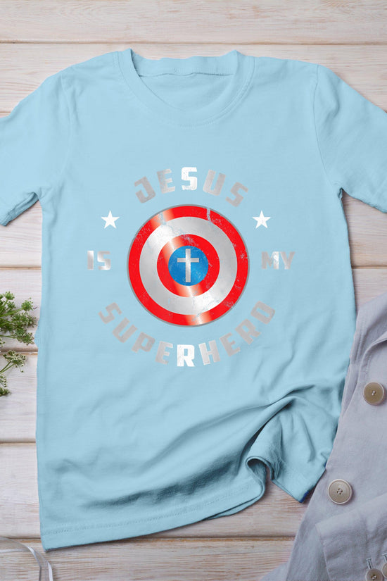 Jesus Is My Superhero Fun Christian Religious T-Shirt
