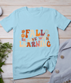 Fall In Love With Learning Autum Thanksgiving Teacher Kids T-Shirt