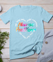 Nurse Practitioner Heart Word Cloud Watercolor Rainbow T-Shirt