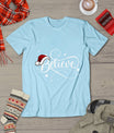 Christmas Shirt - Believe Santa Claus Believe Christmas Kids T-Shirt