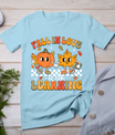 Retro Fall In Love With Learning Autumn Pumpkin Teacher T-Shirt