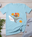 Thanksgiving Turkey Riding Shark Funny Boys Kids Toddler T-Shirt