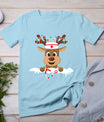 Christmas Nurse Love Nicu Rn Er Santa Reindeer Nurse Hat Elf T-Shirt