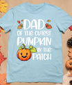 Dad Of Cutest Pumpkin In The Patch Halloween Thanksgiving T-Shirt