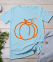 Fall Pumpkin Cute Thanksgiving Autumn Buffalo Plaid Pumpkin T-Shirt