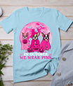 Ghost And Witch Boston Terrier Dog In October We Wear Pink T-Shirt