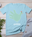 Turkey Glove Gobble Thanksgiving Thankful Nurse T-Shirt