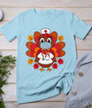 Turkey Nurse Shirt Nursing Thanksgiving Scrub Tops Women T-Shirt