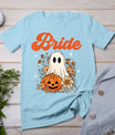 Bride Wildflower Ghost Boo Crew Halloween Bachelorette T-Shirt