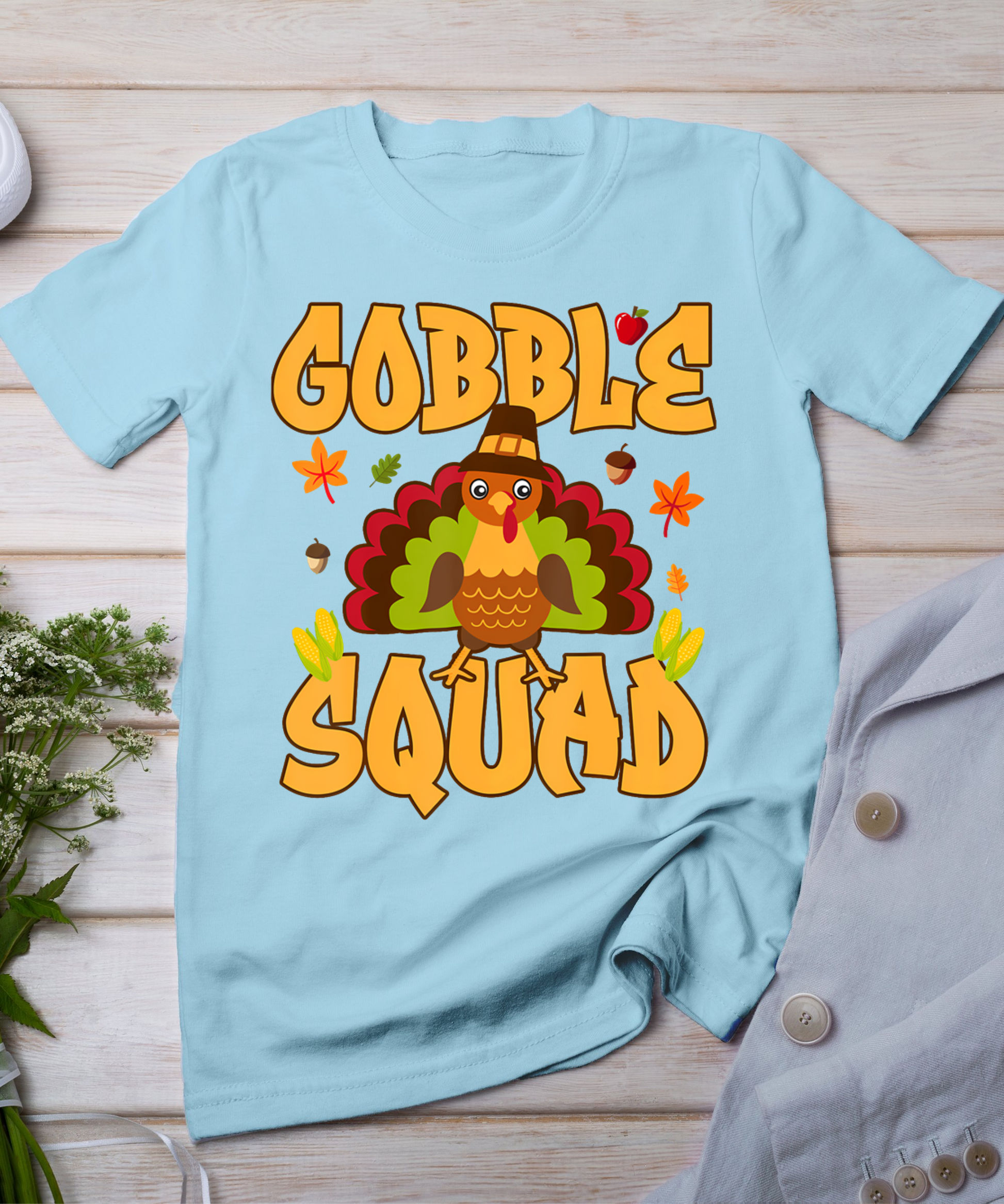 Gobble Squad Turkey Design - Gobble Squad T-Shirt